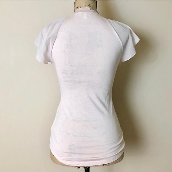 •Express• peach ruffle top {D26} - Picture 4 of 6